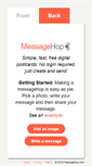 Mobile Screenshot of messagehop.com