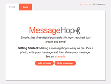 Tablet Screenshot of messagehop.com